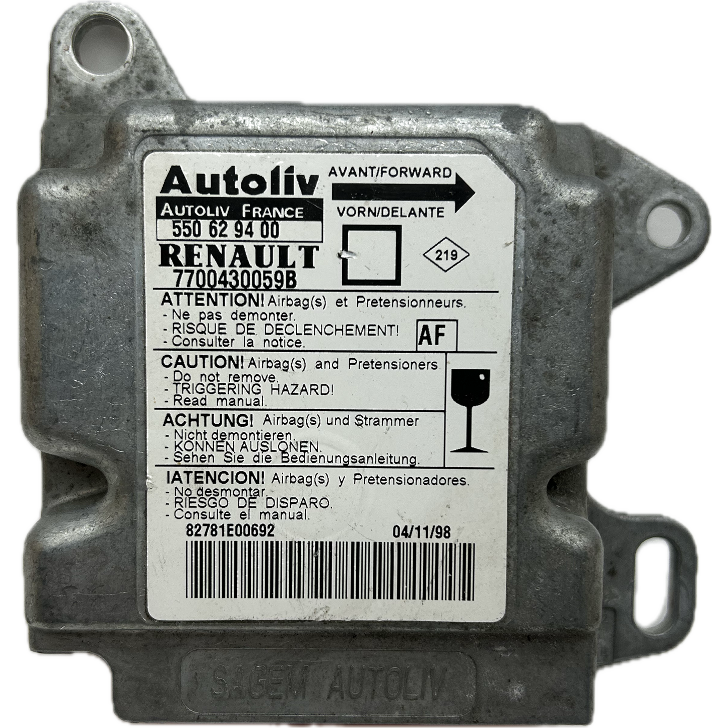 Renault Twingo I Airbag-Steuergerät Reparatur