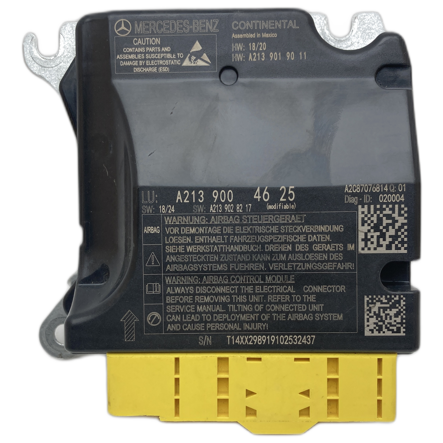 Mercedes-Benz E-Klasse S213 T-Modell Airbag-Steuergerät Reparatur