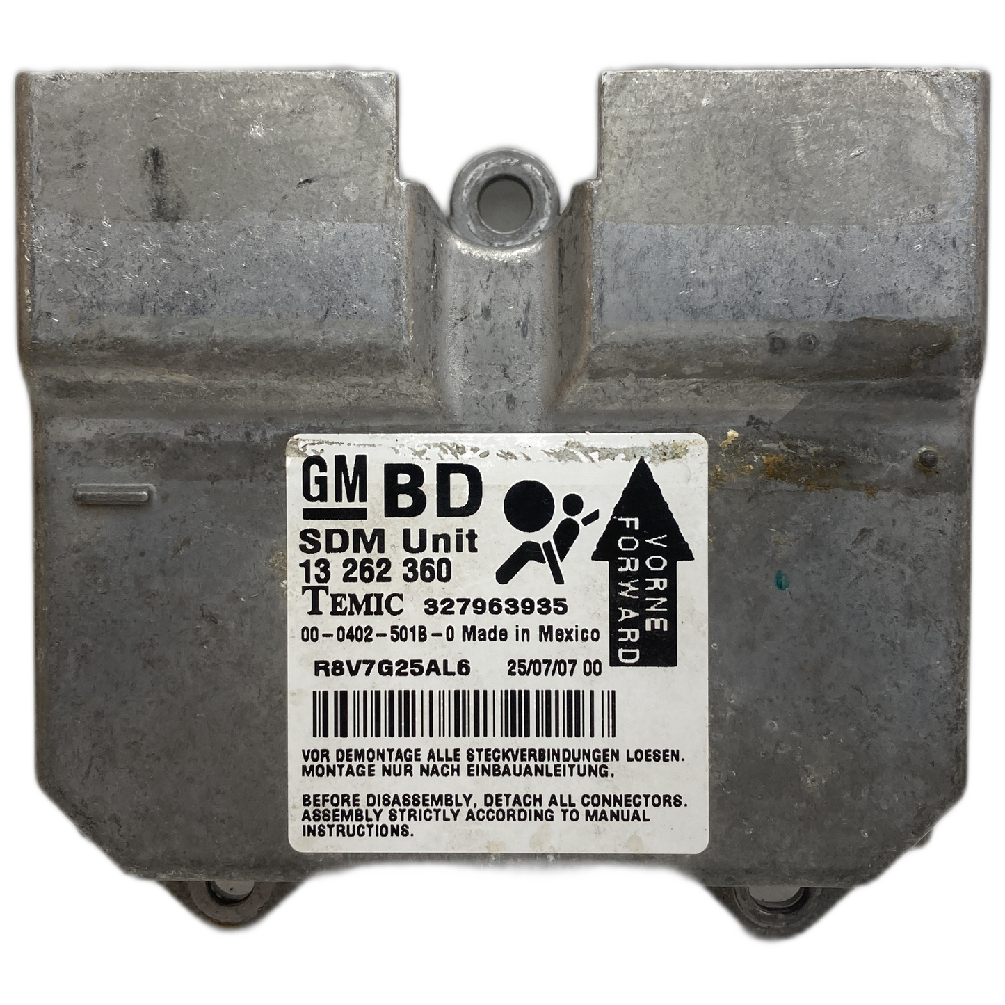 Opel Astra H Airbag-Steuergerät Reparatur