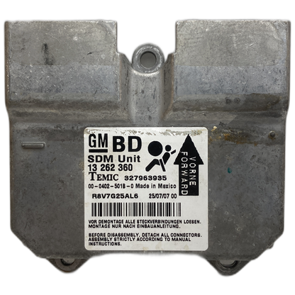 Opel Astra H Airbag-Steuergerät Reparatur