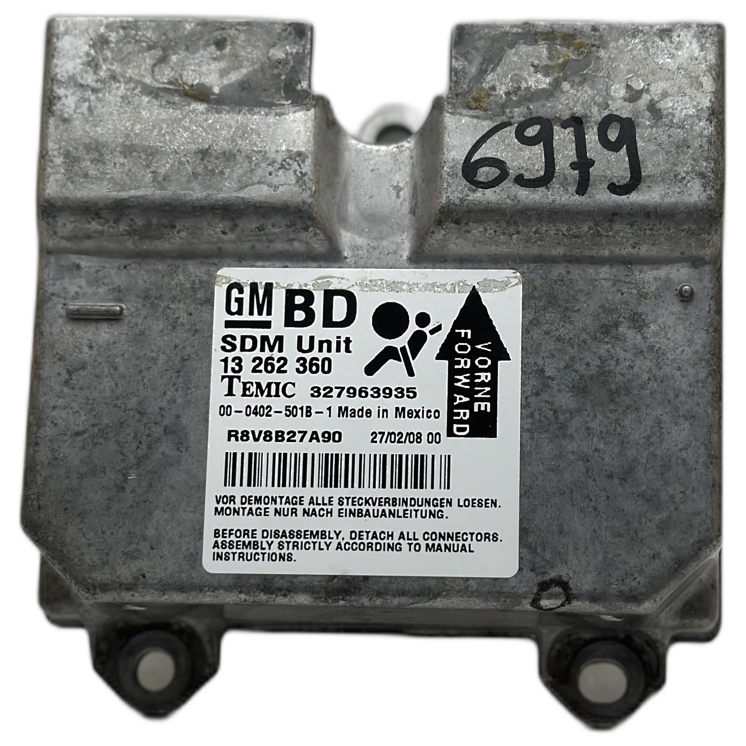 Opel Zafira B Airbag-Steuergerät Reparatur