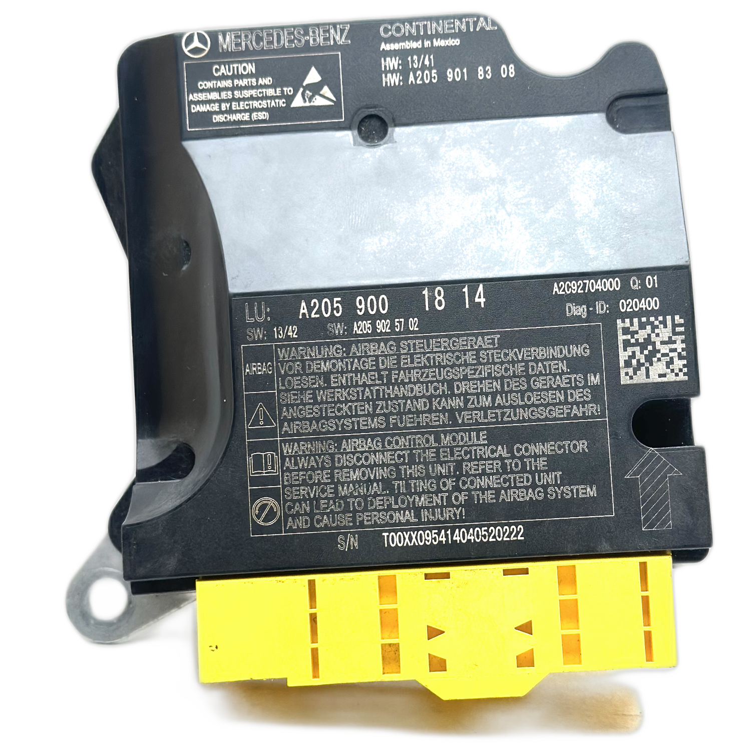 Mercedes-Benz C-Klasse S205 T-Modell Airbag-Steuergerät Reparatur