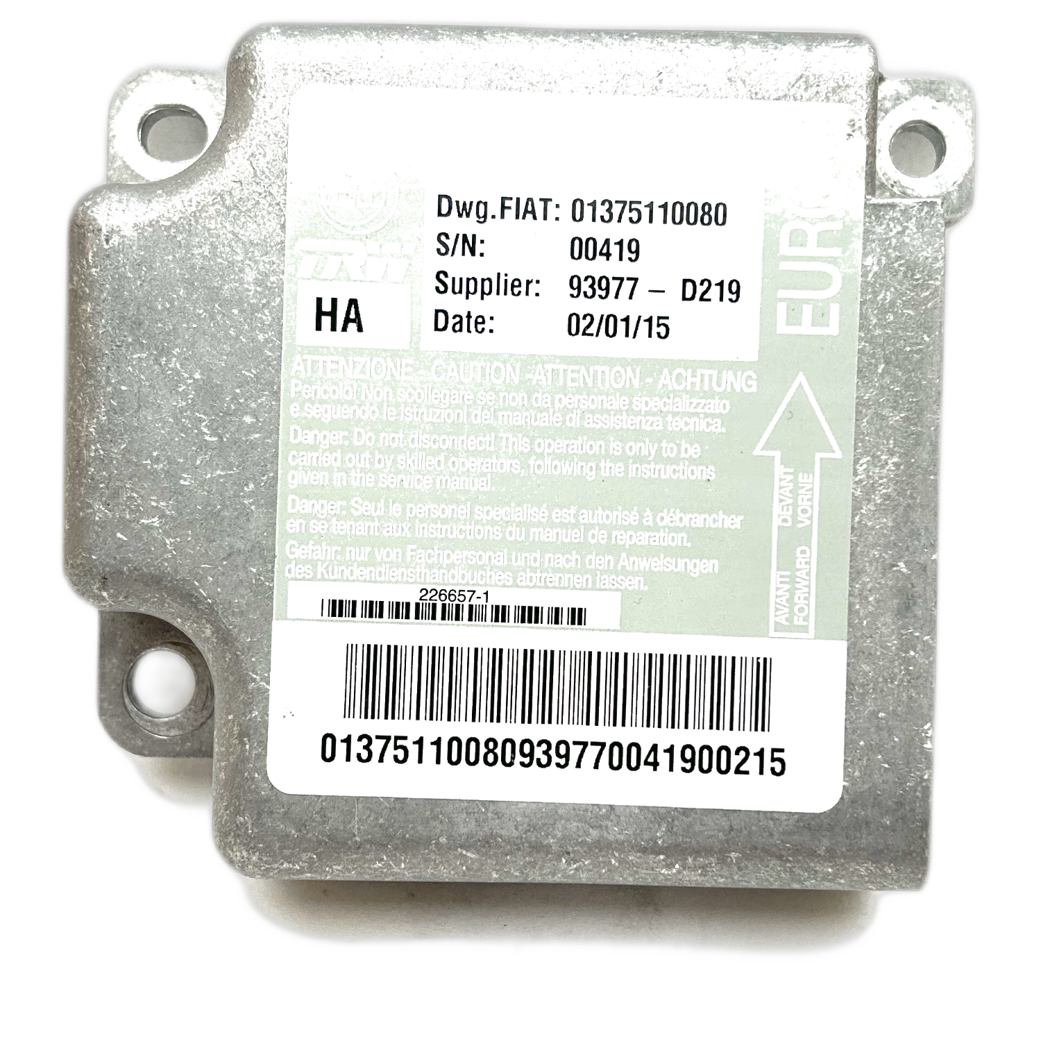 Citroën Jumper III Airbag-Steuergerät Reparatur