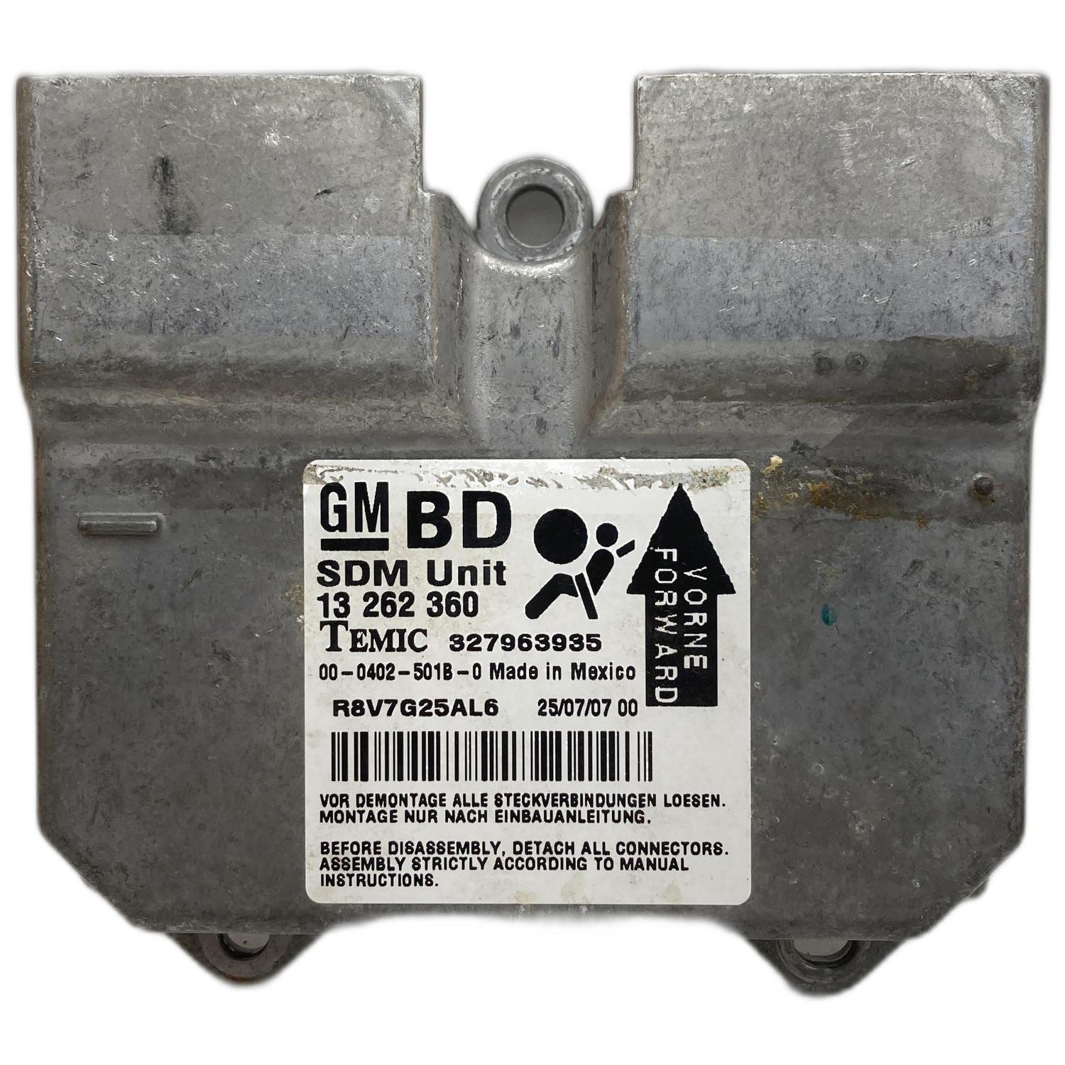 Opel Zafira B Airbag-Steuergerät Reparatur