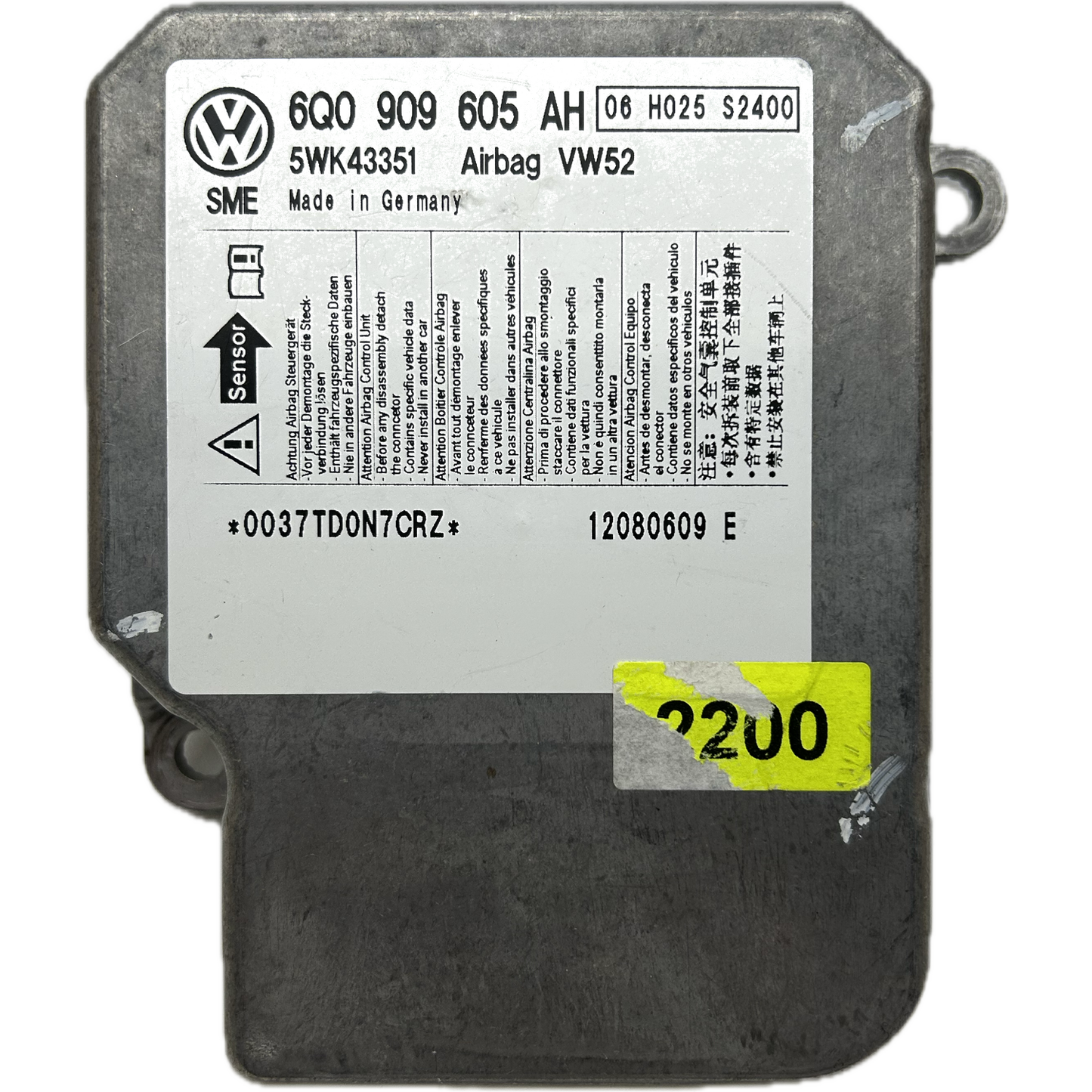 Volkswagen Caddy SA Airbag-Steuergerät Reparatur