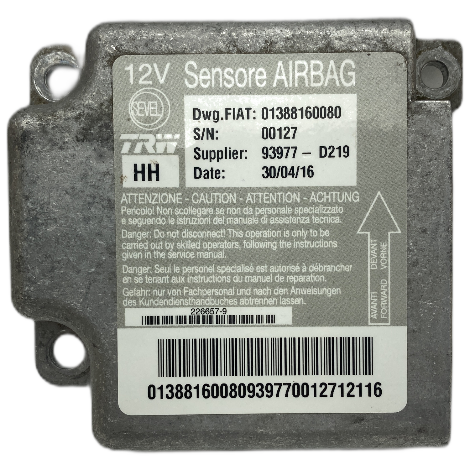 Fiat Ducato 250 Airbag-Steuergerät Reparatur