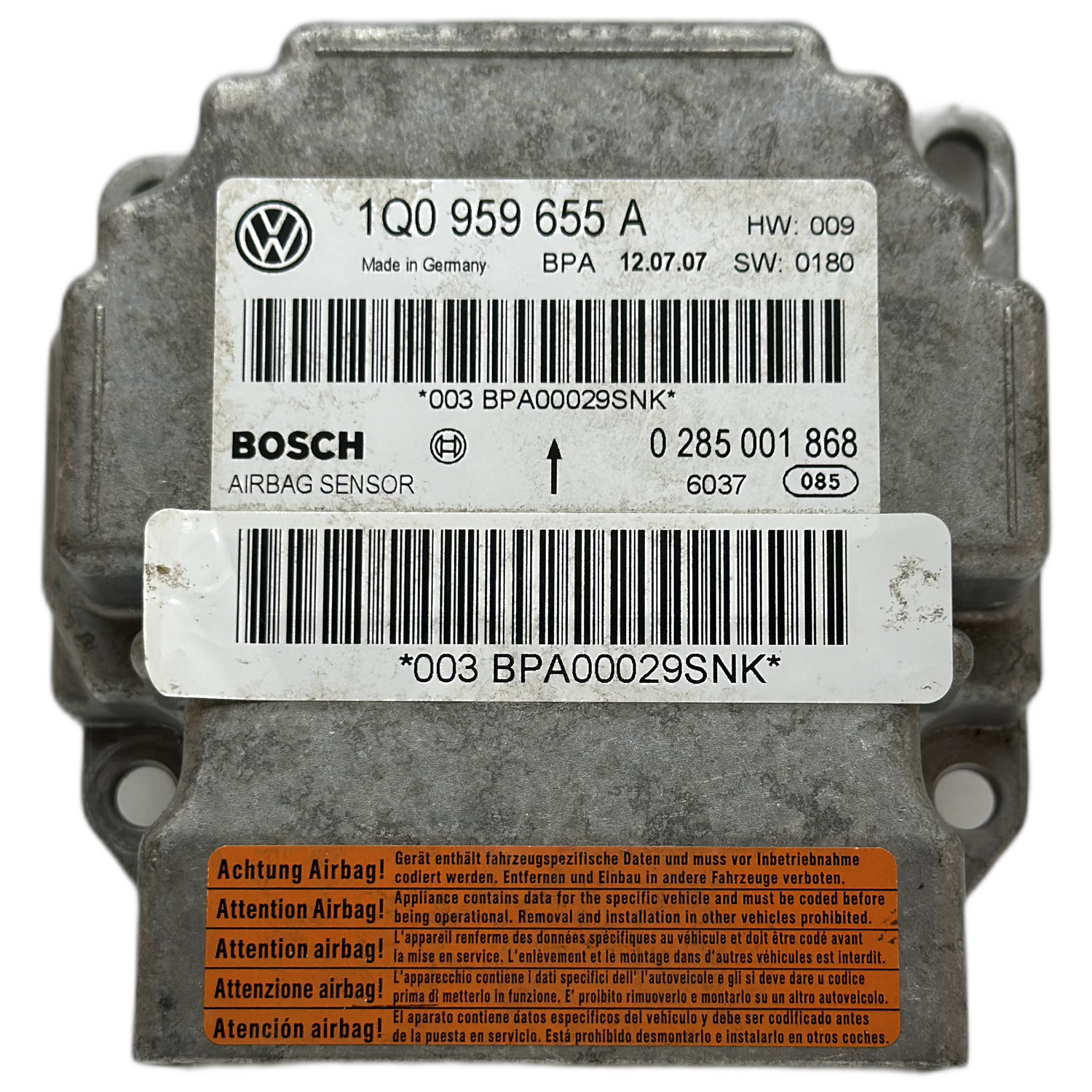 Volkswagen Eos 1F Airbag-Steuergerät Reparatur