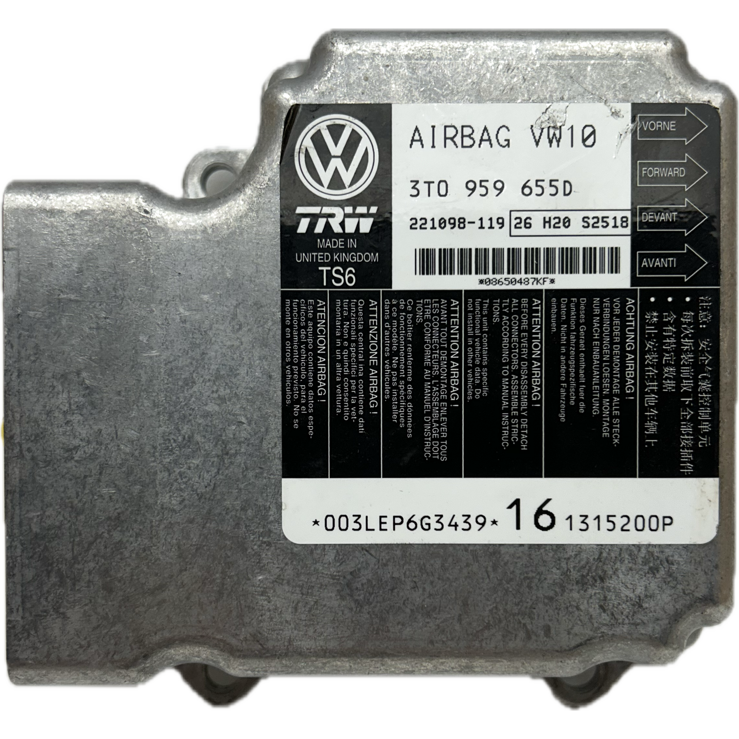 Skoda Superb Mk4 Airbag-Steuergerät Reparatur