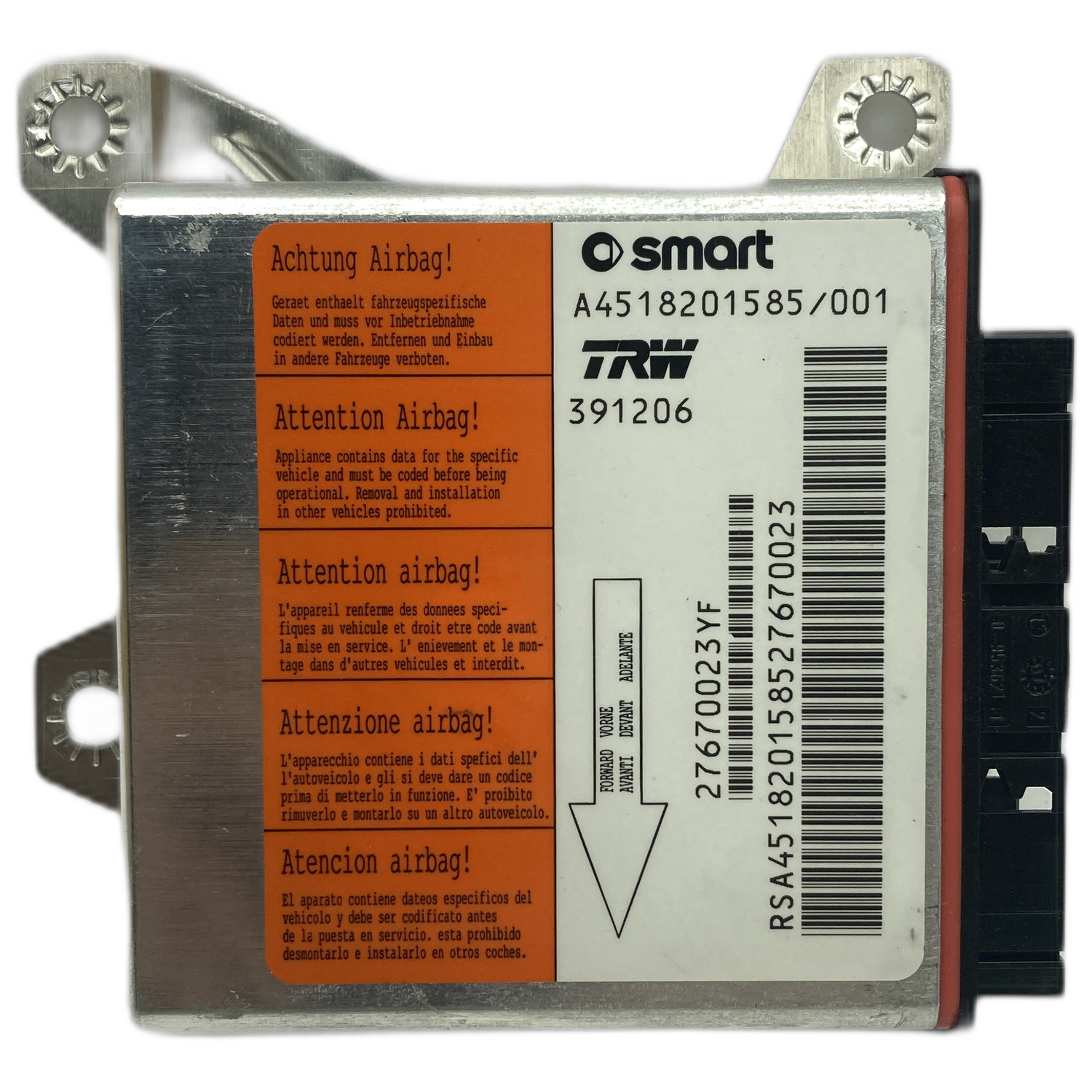 Smart Fortwo C451 Airbag-Steuergerät Reparatur