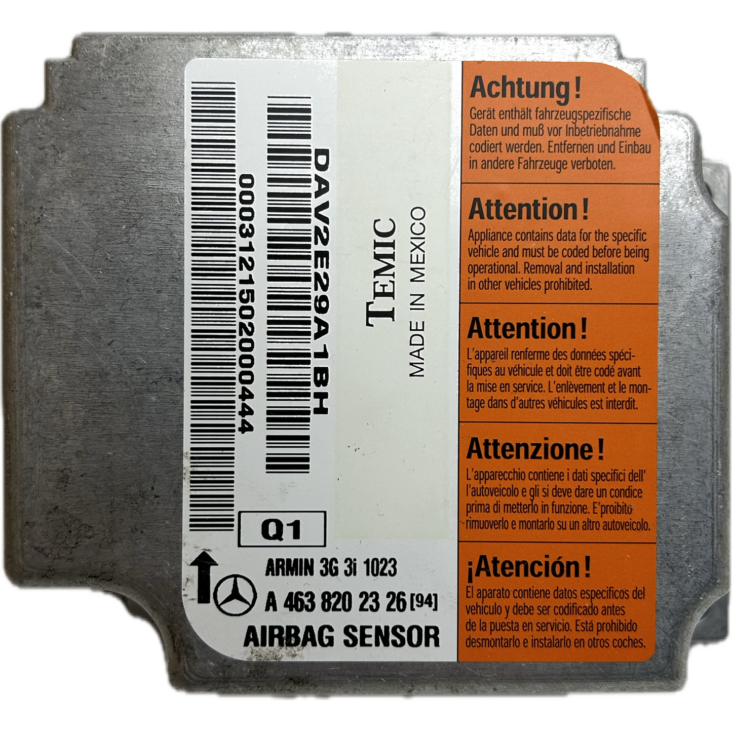 Mercedes-Benz G-Klasse W463 Airbag-Steuergerät Reparatur