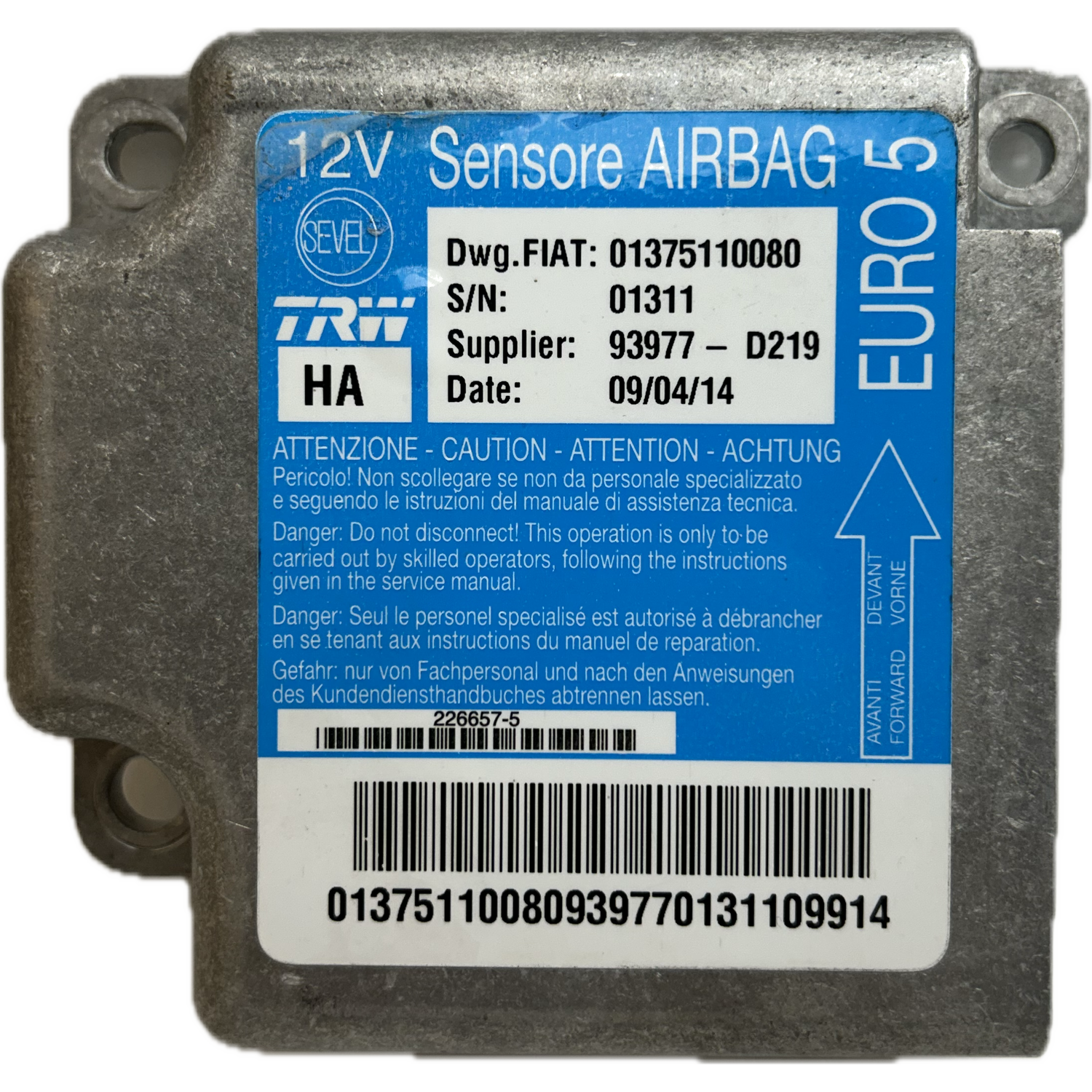 Citroën Jumper III Airbag-Steuergerät Reparatur