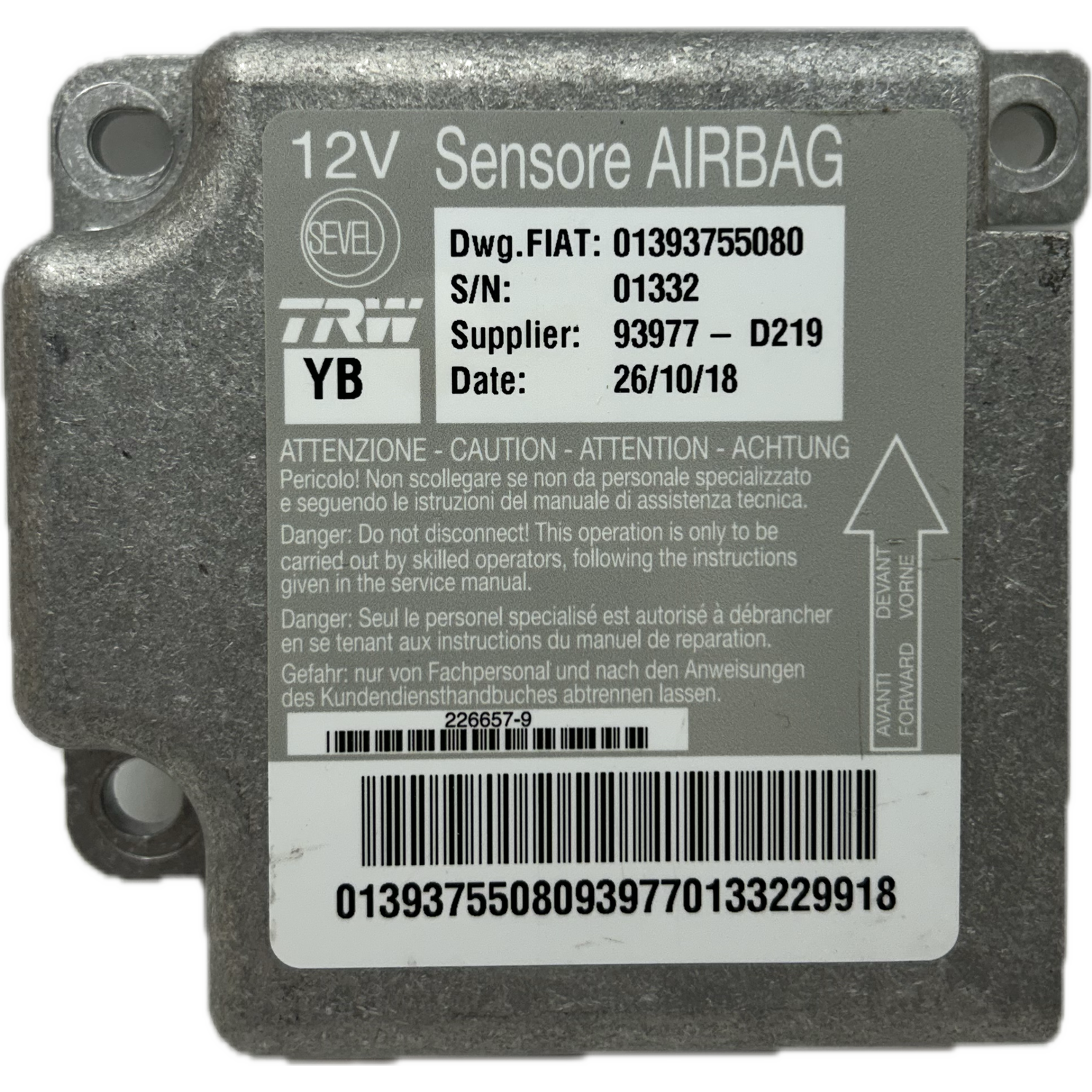 Citroën Jumpy III Airbag-Steuergerät Reparatur