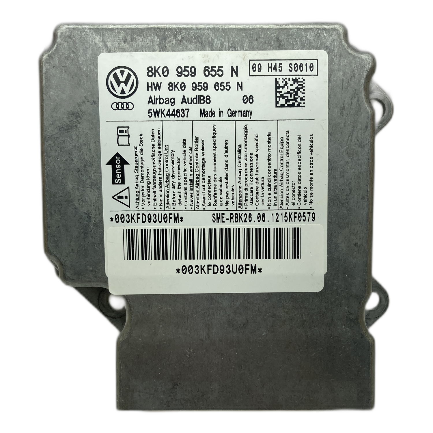 Audi RS5 8T Airbag-Steuergerät Reparatur