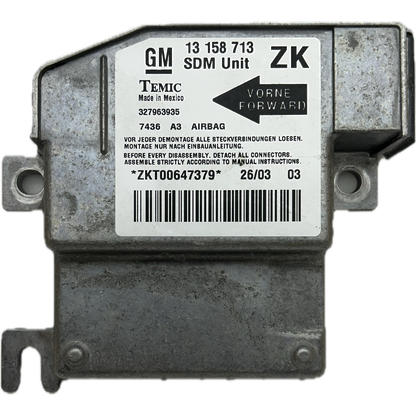 Opel Meriva A Airbag-Steuergerät Reparatur