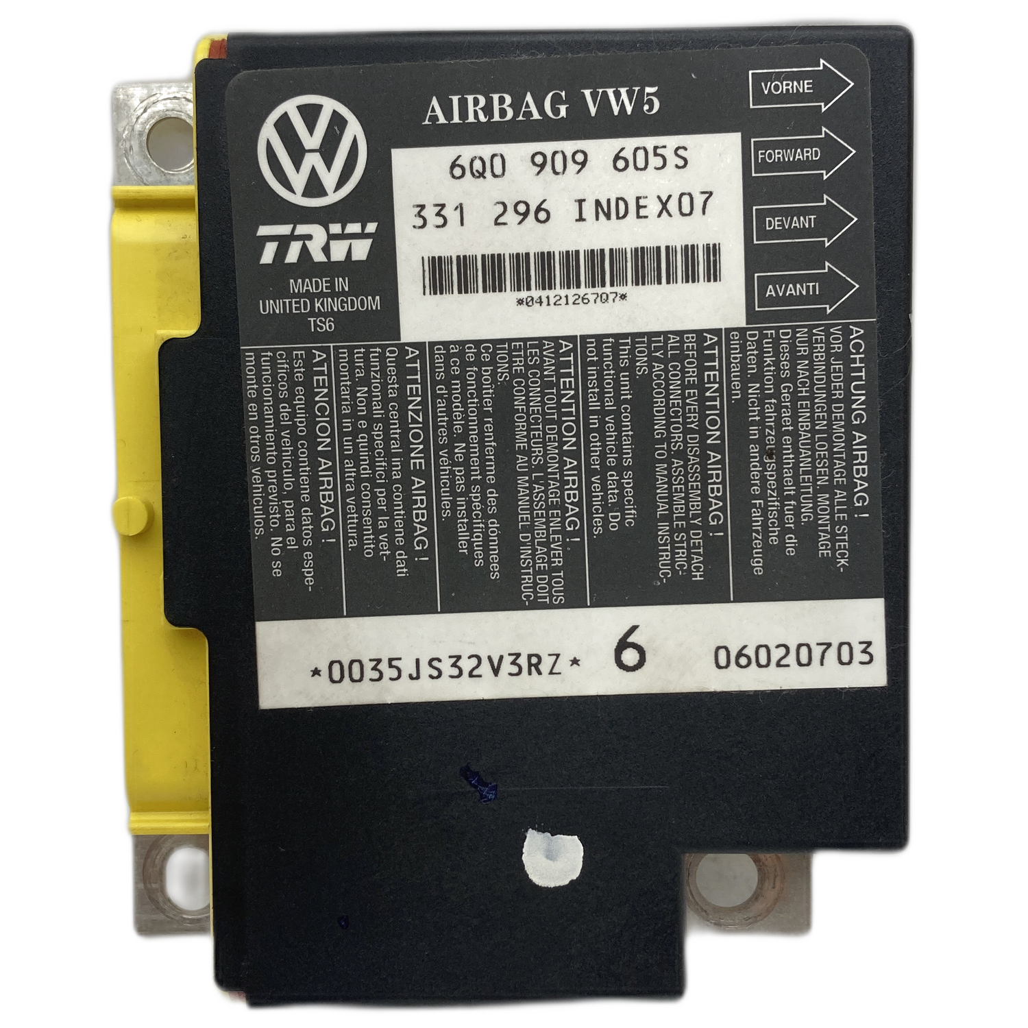 Volkswagen Polo 4 Airbag-Steuergerät Reparatur