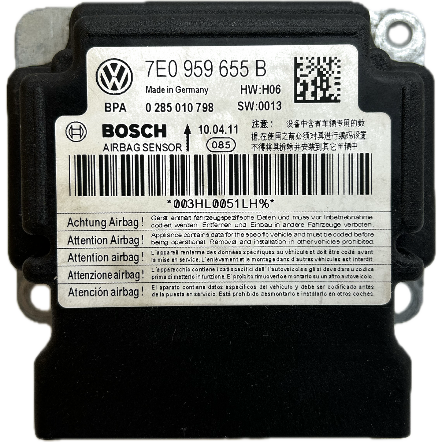 Volkswagen Caravelle T6 Airbag-Steuergerät Reparatur