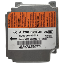 Mercedes-Benz SL R230 Airbag-Steuergerät Reparatur