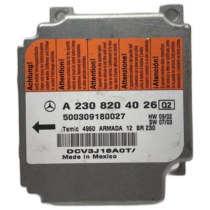 Mercedes-Benz SL R230 Airbag-Steuergerät Reparatur