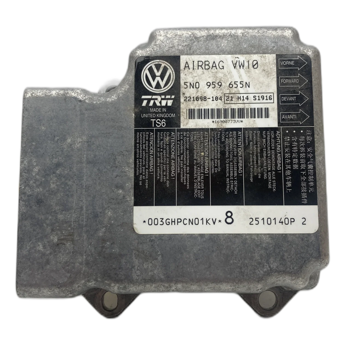 Volkswagen Passat B6 3C Airbag-Steuergerät Reparatur